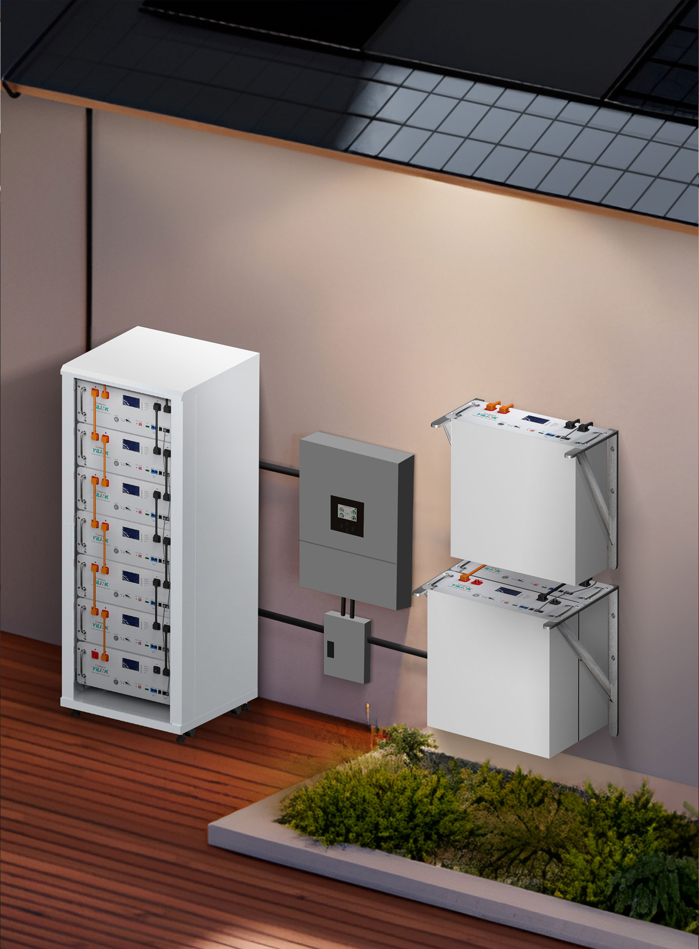 Rack Mounted 24V200Ah 4.8Kwh LifePO4 Lithium Battery YiLiNK iPower 