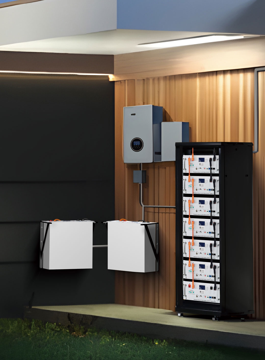 Rack Mounted 24V200Ah 4.8Kwh LifePO4 Lithium Battery YiLiNK iPower 