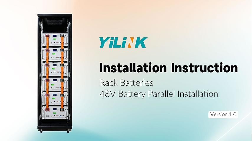 Rack Mounted 48V200Ah LifePO4 Lithium Battery YiLiNK iPower