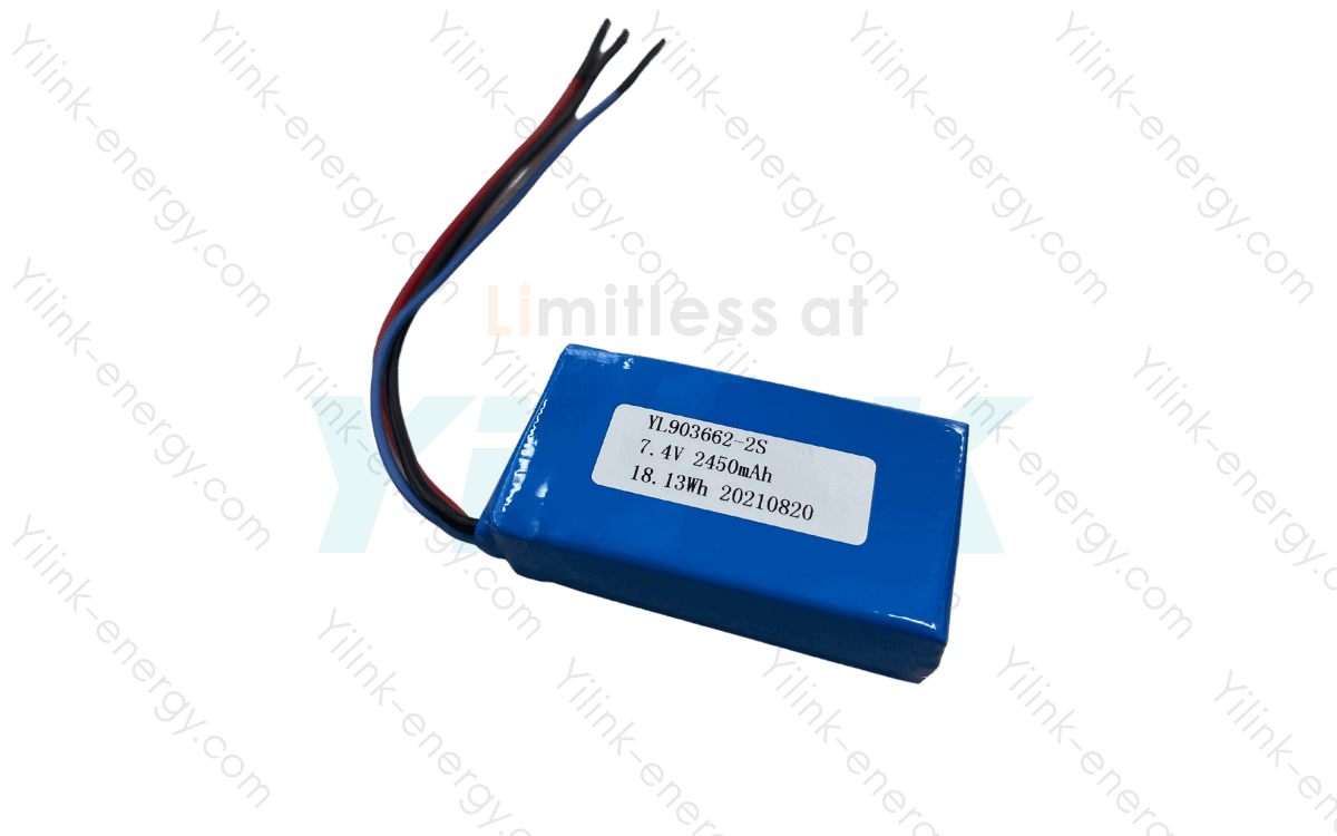High Rate 7.4V2450mAh 8C Li-ion Battery Pack 