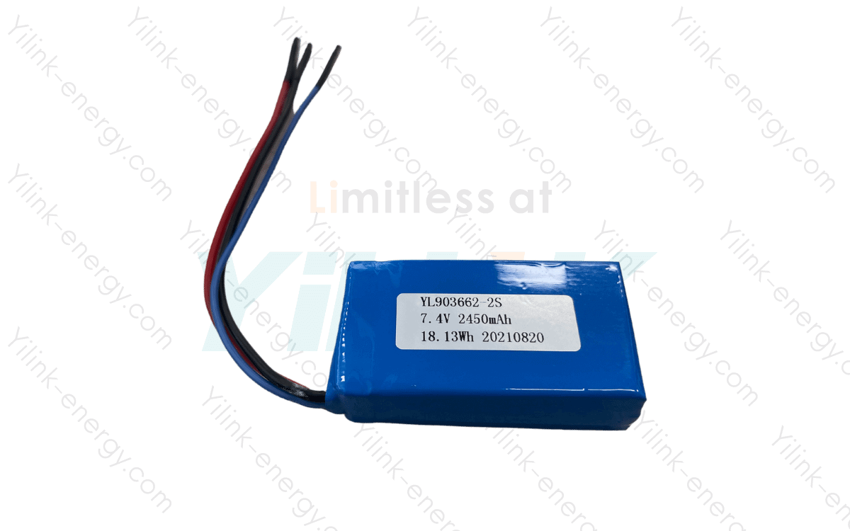 High Rate 7.4V2450mAh 8C Li-ion Battery Pack 