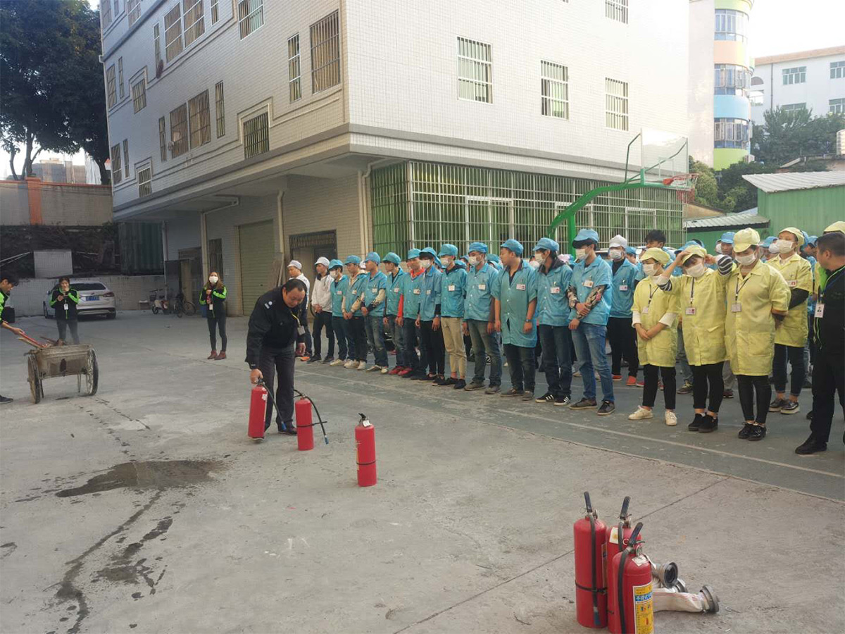 Safety Training and Fire Drill, YILINK is in action